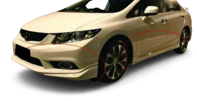 Honda Civic FB7 Ön Tampon Eki Modulo 201214 (298)