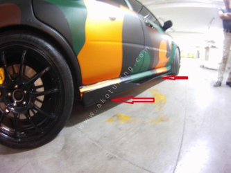 Subaru impreza Yan Marşpiyel Lip Duraflex 2003 08