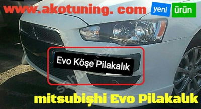 Mitsubishi evo köşe plakalık